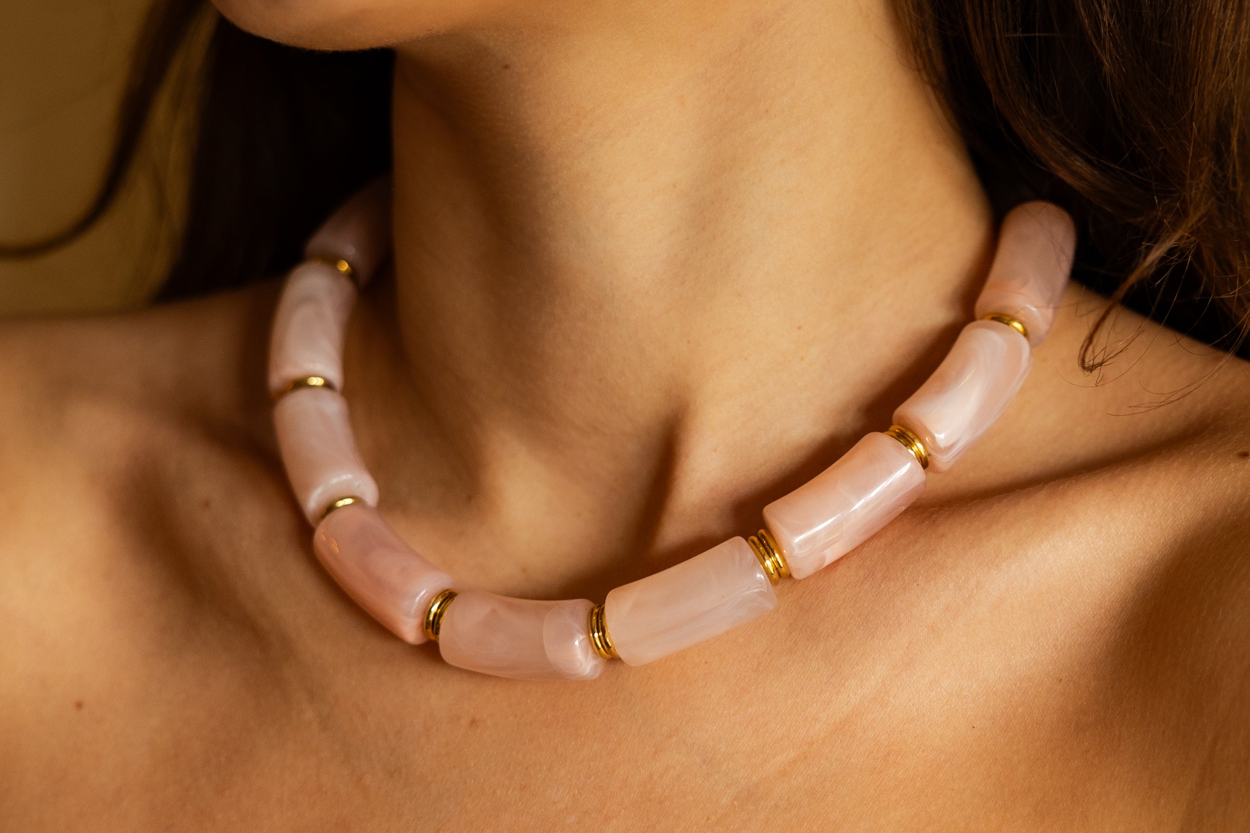 Daisy pink ketting