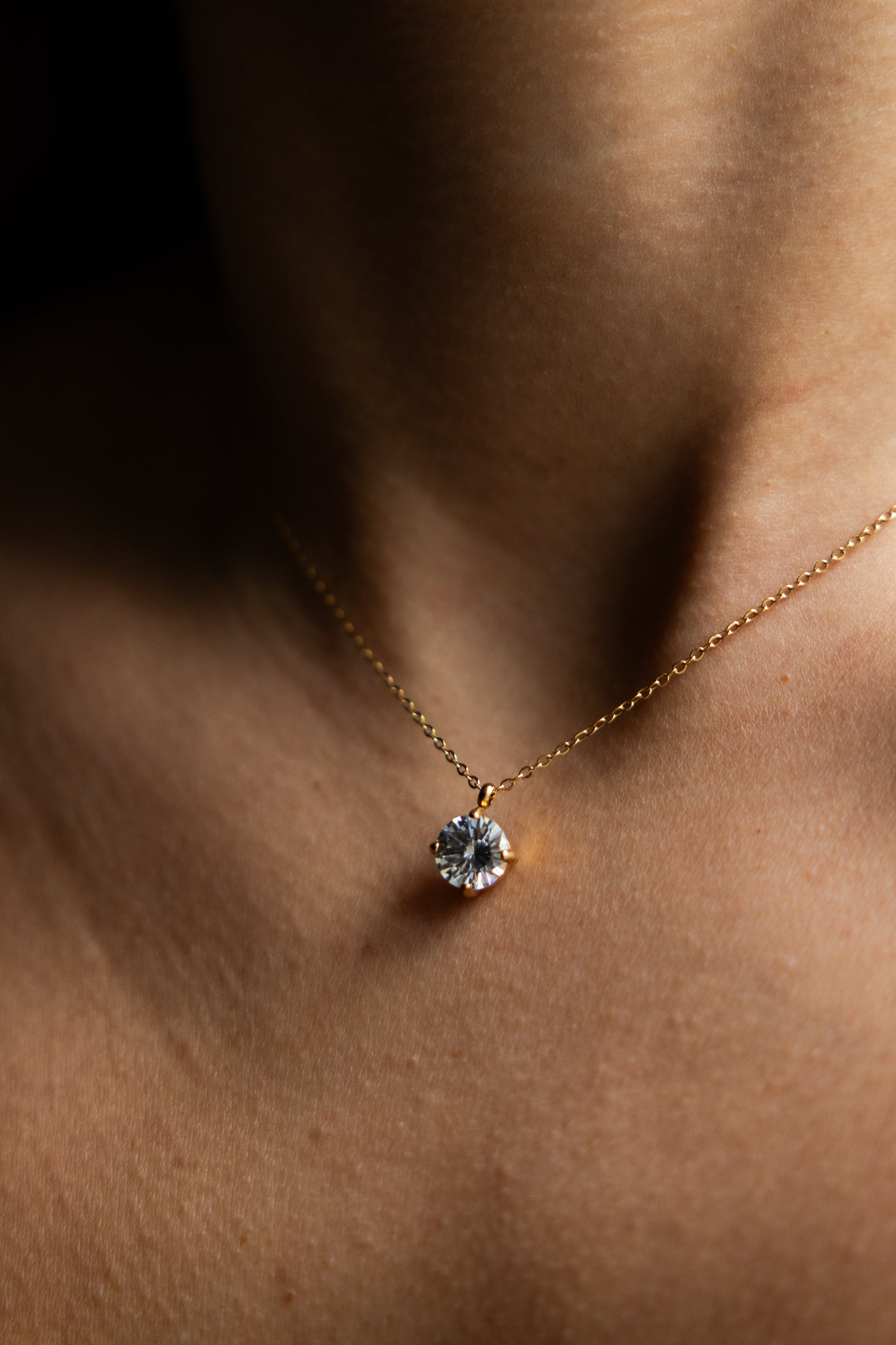 Diamond Round Ketting