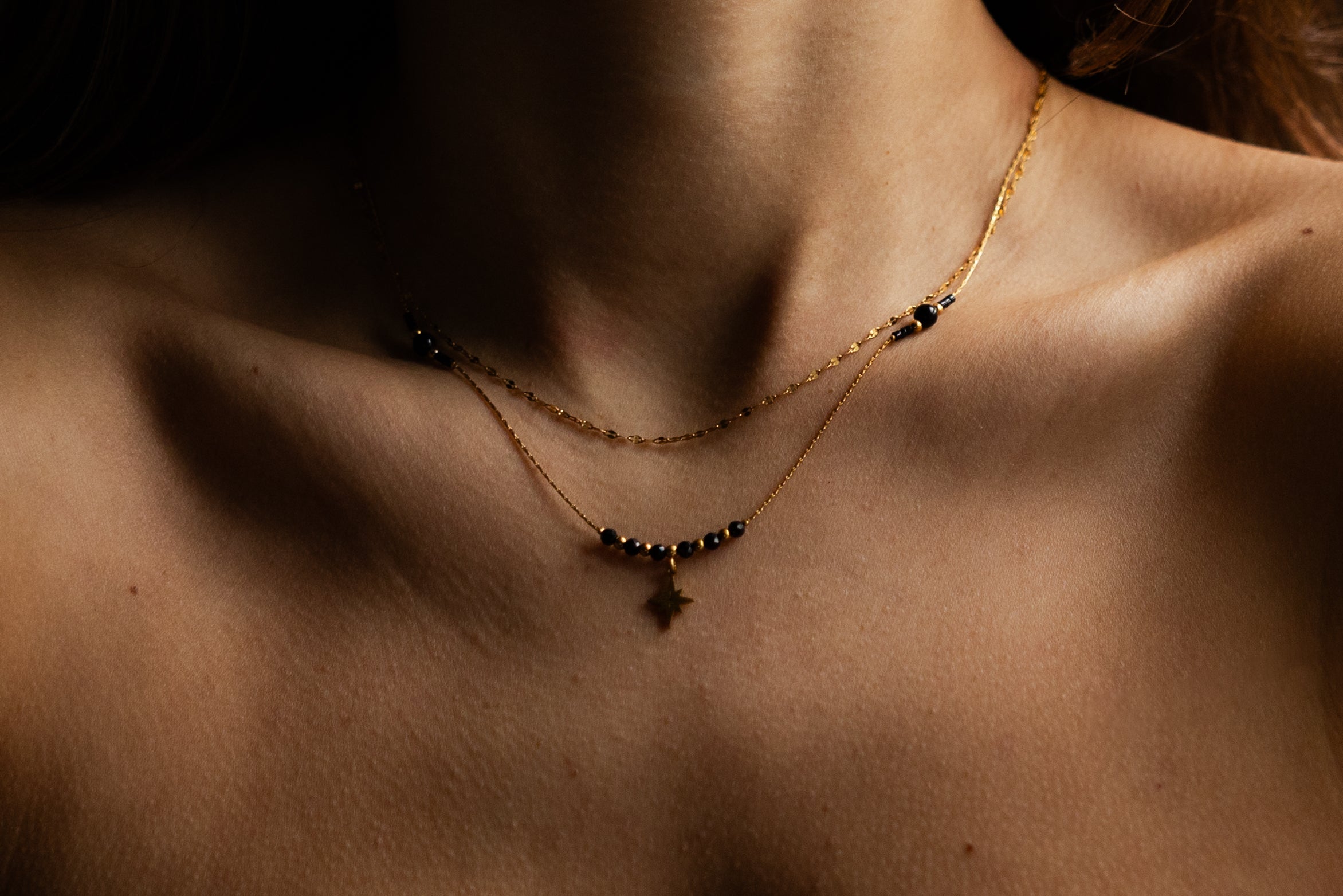 Star Beads Black ketting