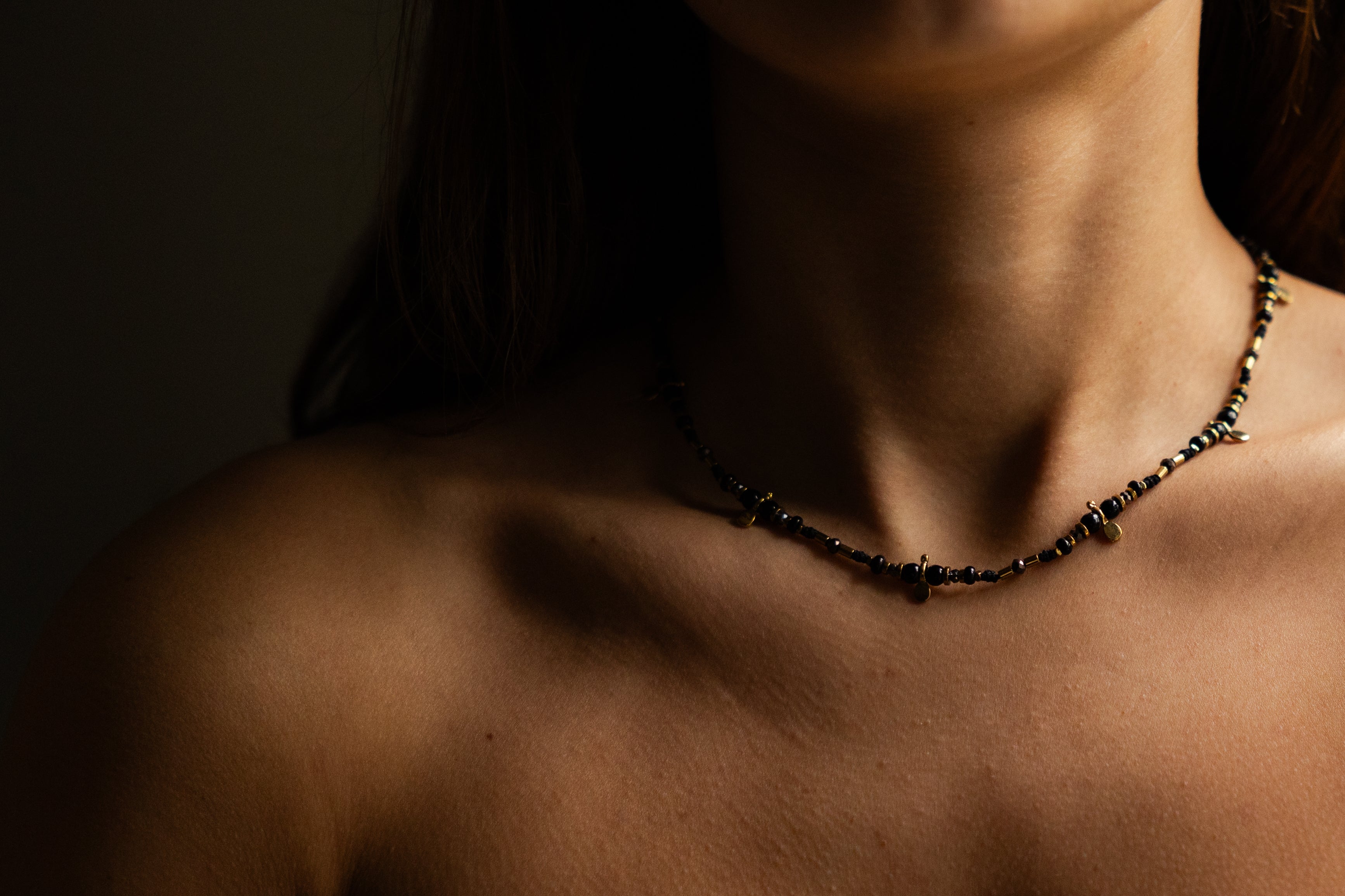 Gigi Onyx Beads Necklace