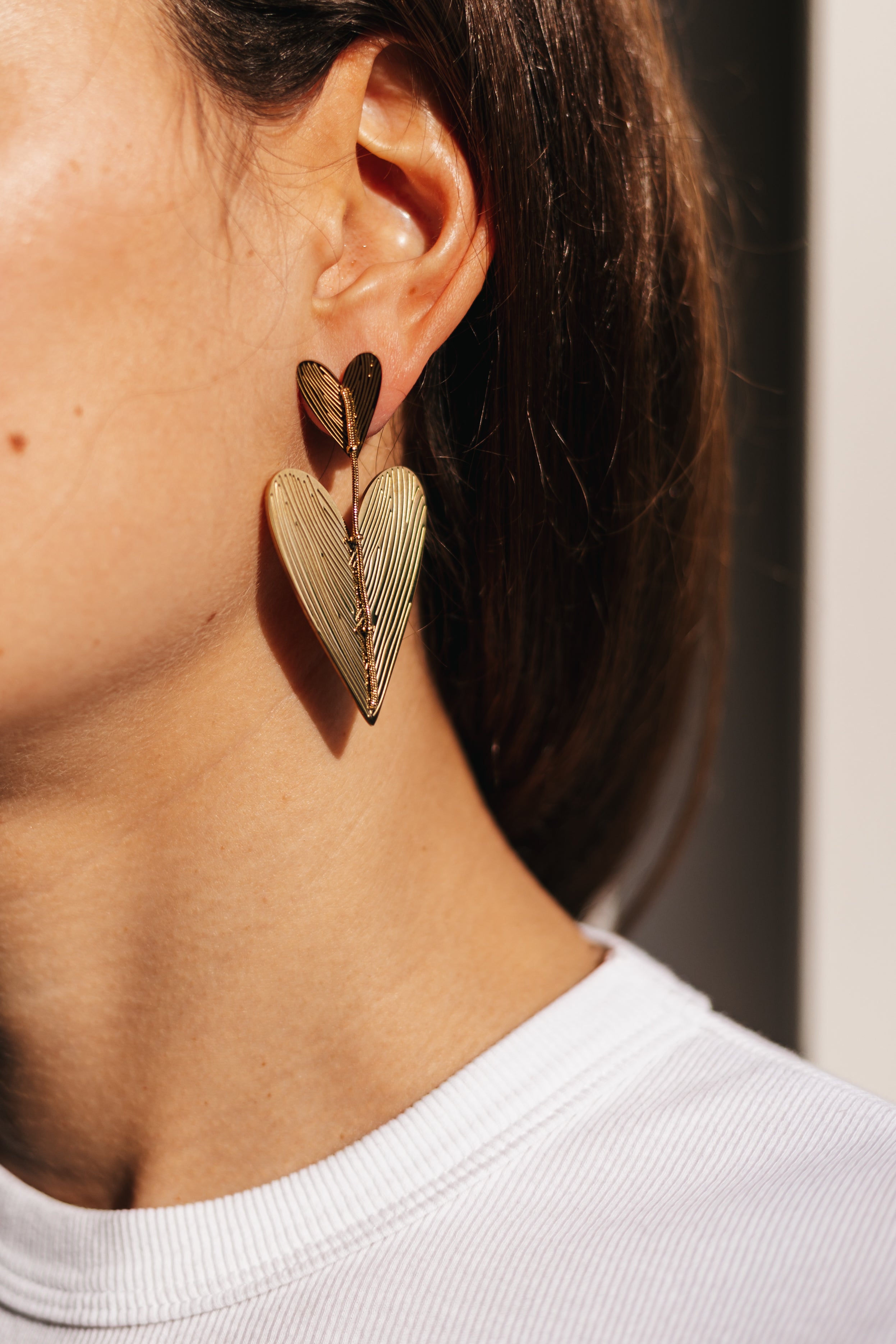 Statement Hearts oorbellen