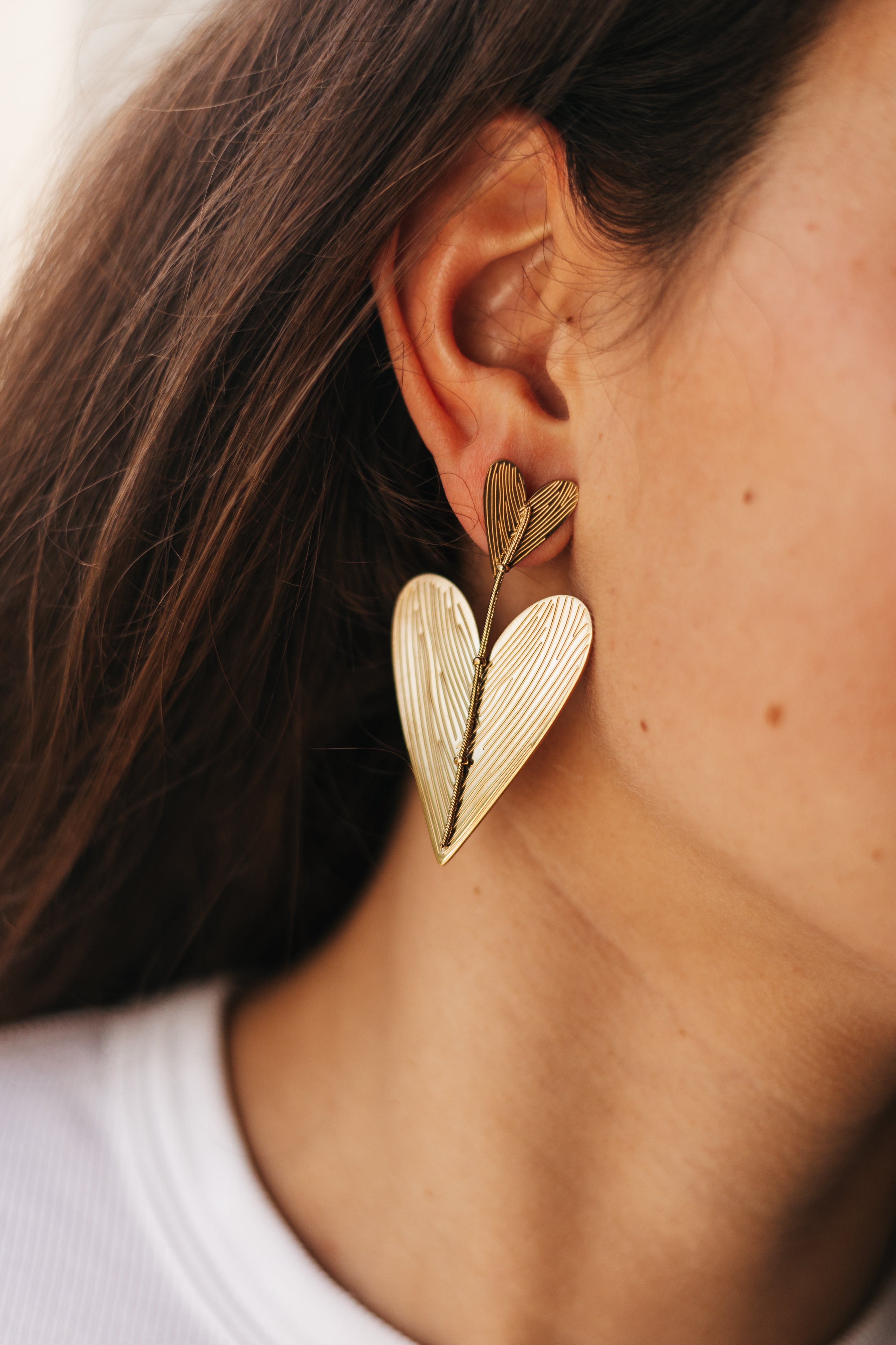 Statement Hearts oorbellen